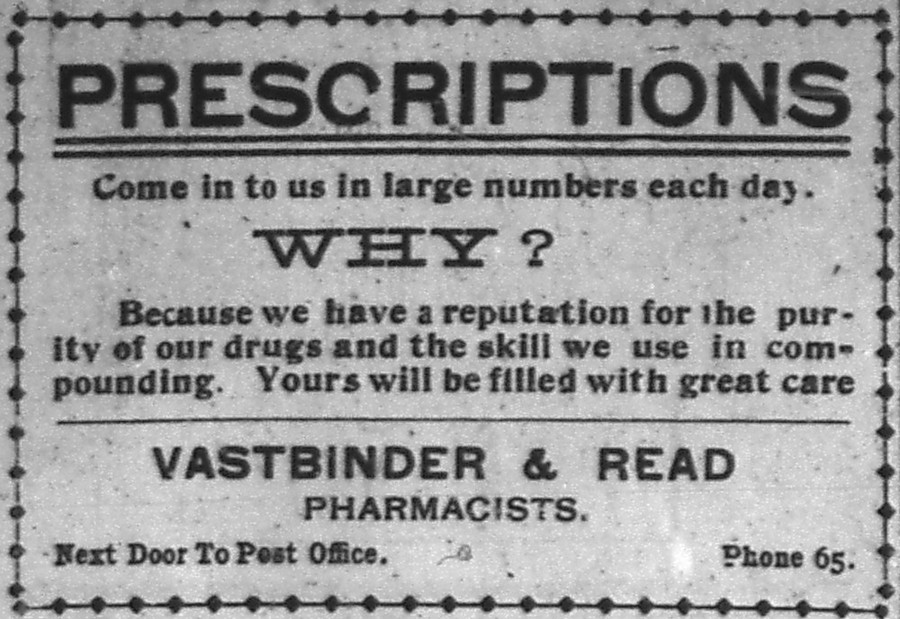 Newspaper ad - <i>The Copper Country Evening News</i>, 02 Nov 1903